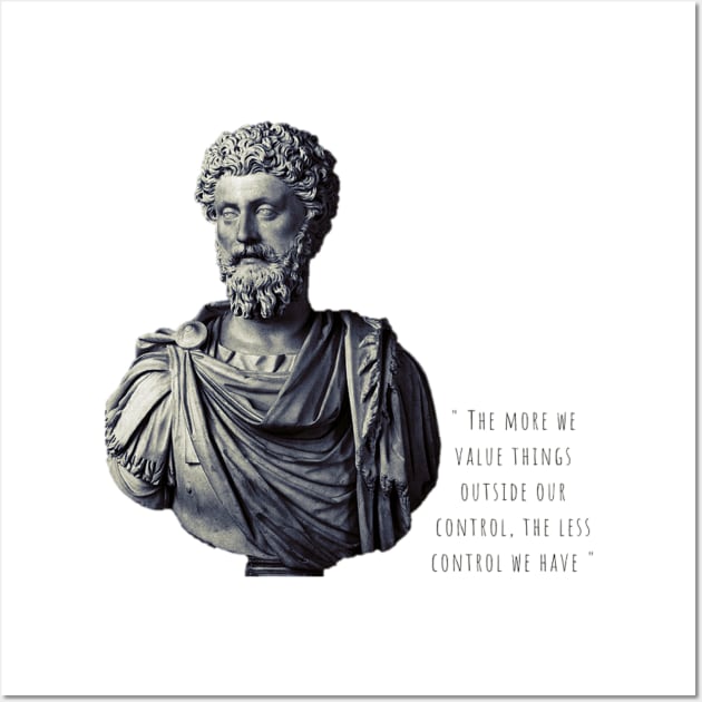 Great quote by Marcus Aurelius the great philosopher emperor Wall Art by Stoiceveryday